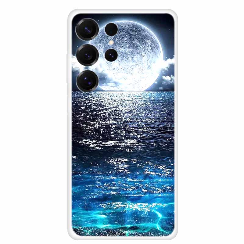 Capa For Samsung Galaxy S26 Ultra Phone Case Clear Soft TPU Silicone Cover for S 26 Ultra Transparent Funda Cartoon Painted Para