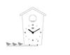 KOOKOO Birdhouse Mini White Wall Clock - A modern dove design, perfect as a gift for grandchildren, anniversaries, or as an interior design piece. A