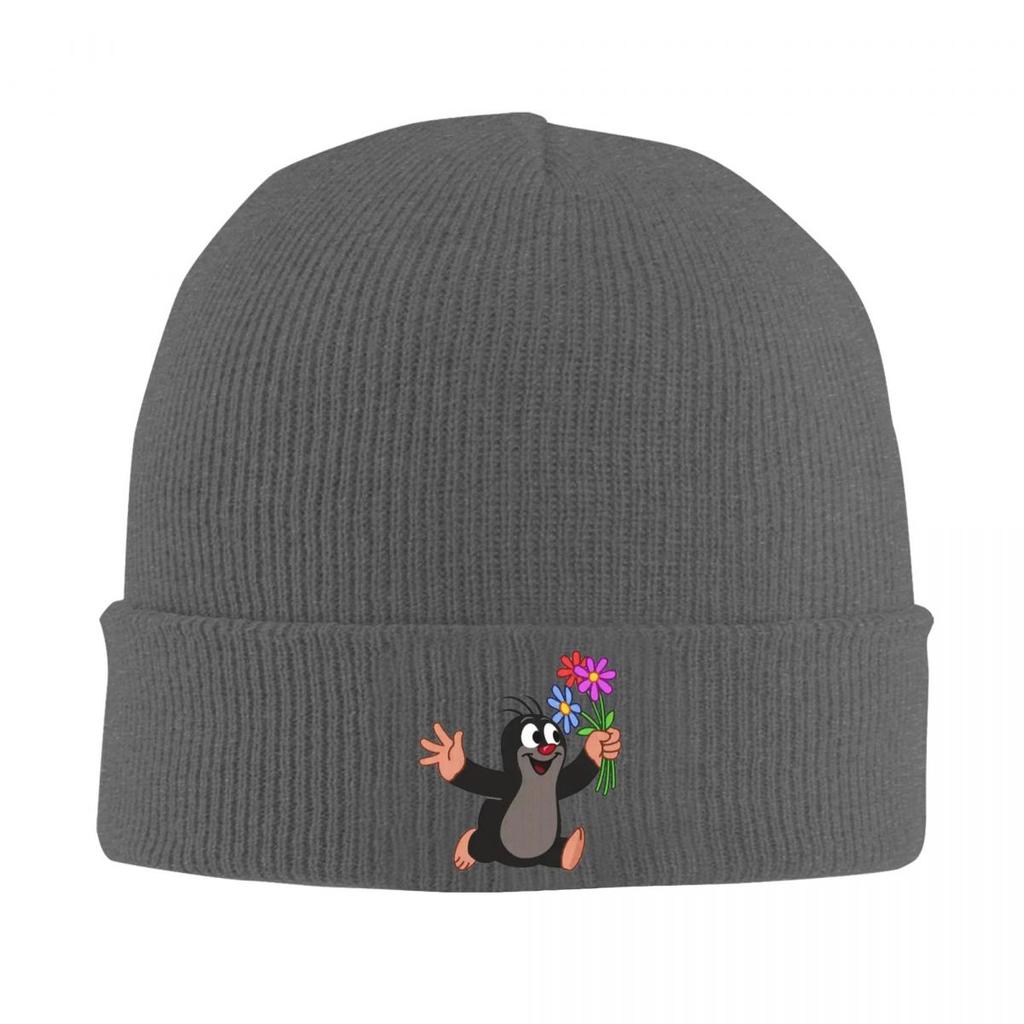 Mole Happy Krtek Warm Knitted Cap Winter Knit Bonnet Hat Skullies Beanies Hip Hop Caps for Unisex
