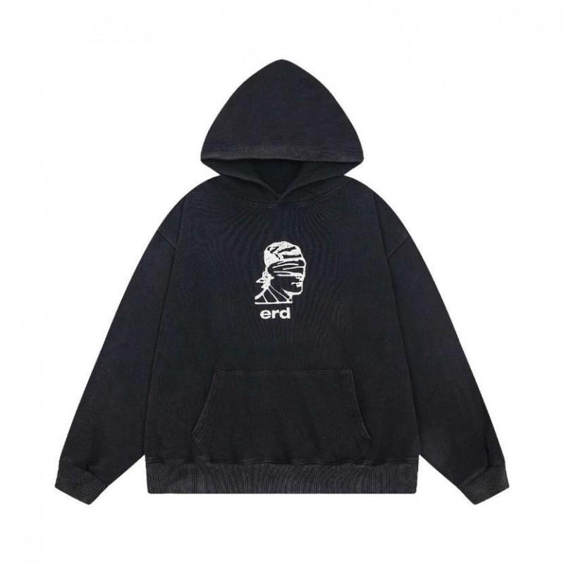 ERD Sad Rich Kid Lip Print Letter Oversized Hoodie Men Women