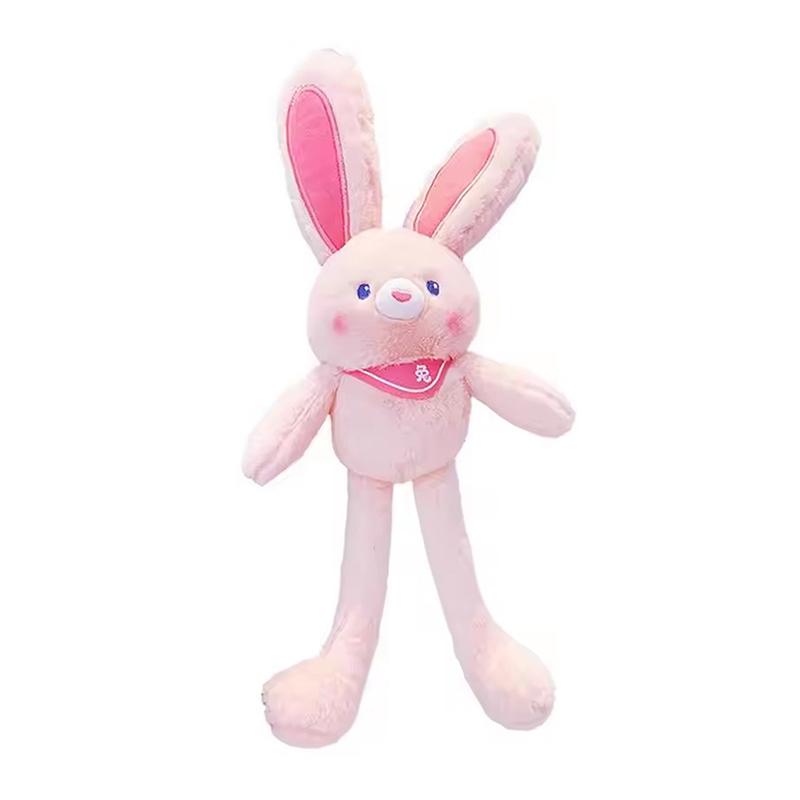 

Плюшевый кулон-кролик с висячими ушами, мягкий плюшевый брелок-кролик, аксессуары для рюкзака, подвеска для украшения автомобиля, подарок на день рождения для девочки розовый