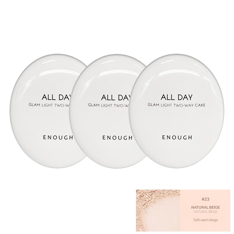 Enough All Day Glam Light Two Way Cake SPF28 PA++ 12g + Refill 12g   (9 Options)