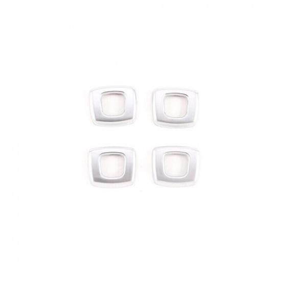 Matte Silver Bolt Lock Down Ring Frame Fit For BMW X3 E83 Car Inner Door 2006-10