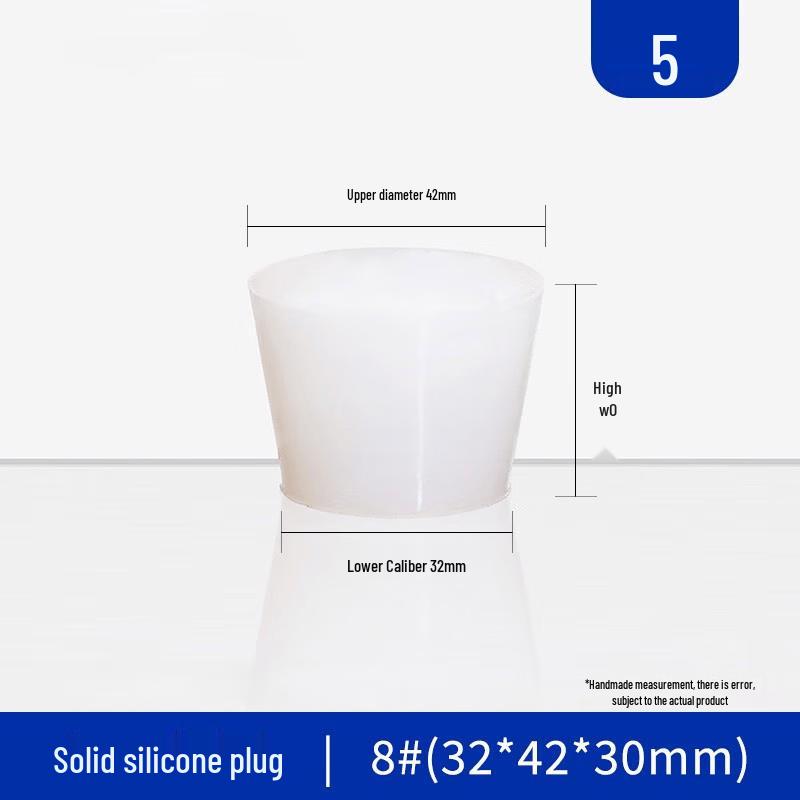 High-Temp Acid-Alkali Resistant Solid Silicone Stopper