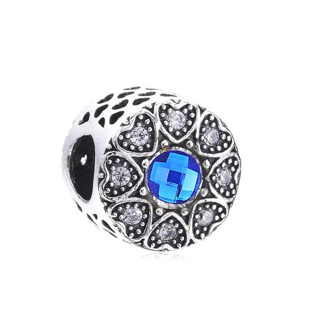 2pcs Colorful Crystal Charm Beads Fit Original Brand Charms Bracelets Necklaces Silver Color Women 'S Bracelet Diy Jewelry Making