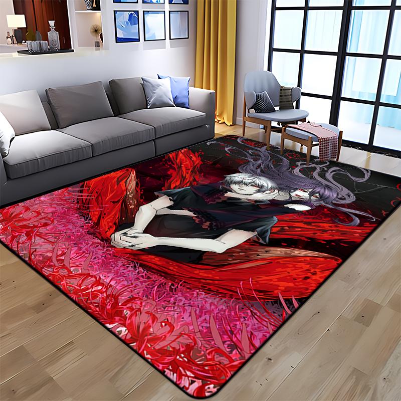 Anime Tokyo Ghoul Kunst Gedruckt Teppich für Wohnzimmer Große Fläche Teppich Weiche Matte E-sports Stuhl Teppiche Alfombra Geschenke Dropshopping
