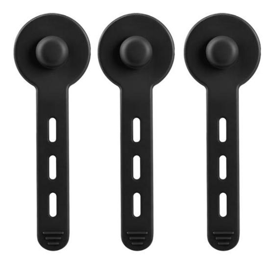 3Pcs Silicone Cable Tie Adjustable Self-adhesive Earphone Phone Charger Computer Power Cord Bundling Strap Reusable Wire Management Organizer Wrap