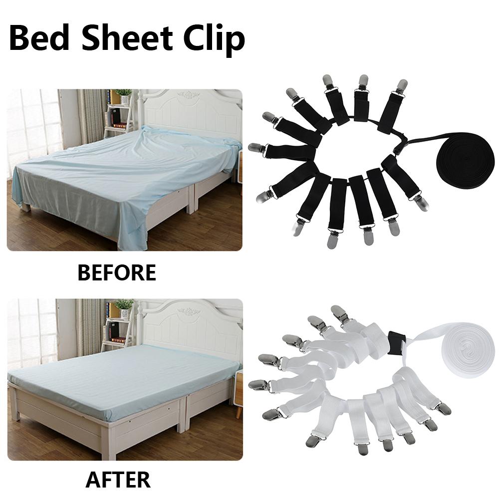 New Style Bed Sheet Holders Adjustable Elastic Mattress Cover Corner Holder Clip Bed Grippers Suspender Fasteners Straps
