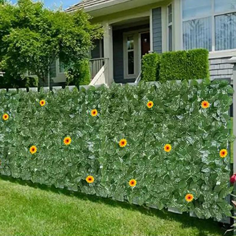 Ivy Privacy Fence Balcony Privacy Fence Screen Decorative Breathable Rustproof Faux Backdrop for Outdoor Greenery Yard Apartment