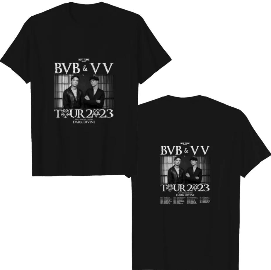 Black Veil Brides and VV Ville Valo Co-headline Tour 2023 T-Shirt shirt L