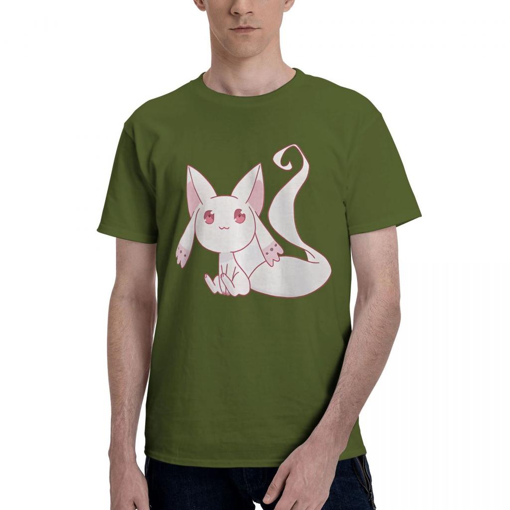 Magia Record Japanese Anime Lil Kyubey 100 Cotton Casual Breathable Confortable Top Football Shirts 2025 Funny Gifts