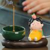 Kreativer Cartoon-Mädchen-Räucherbrenner Traditioneller Chinesischer Stil Aromatherapie-Basis Exquisite Hitzebeständige Teetisch-Ornamente