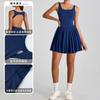Womens Sporty Cut-Out Back Athletic Dress Golf Tennis Running Fitness Wear