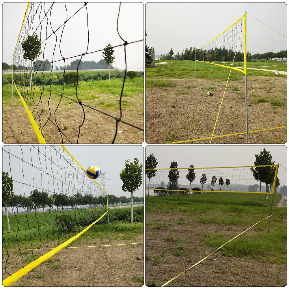 Outdoor Beach Volleyball Net Combo Set Easy Set Up Volleyball Net For Outdoor Indoor Garden Backyard Training Sport Adult Kids