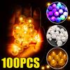 50/100 Pcs LED Balloon Lights Mini Round Ball Balloon Night Light LED Flash Lamp for Paper Lanterns Wedding Party Decorations