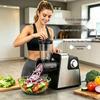 Dual-Speed Multifunction Electric Vegetable and Meat Grinder with Sausage Stuffer & Slicer