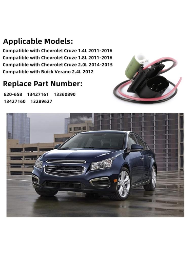 Upgraded 13427160 Radiator Heater Fan  Resistor Connector Plug- Auto Accessories Plastic & Metal Made-