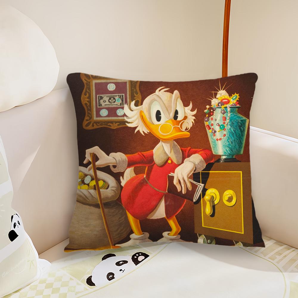 

Cartoon S-Scrooge McDuck cushion cover Living Room Headboard Bedroom Office Cushion Cushion Sofa Nap Time Pillow Case 12x12Inch
