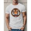 European sizes Tiger Men's Short Sleeve T-shirt Summer T-shirt Top
