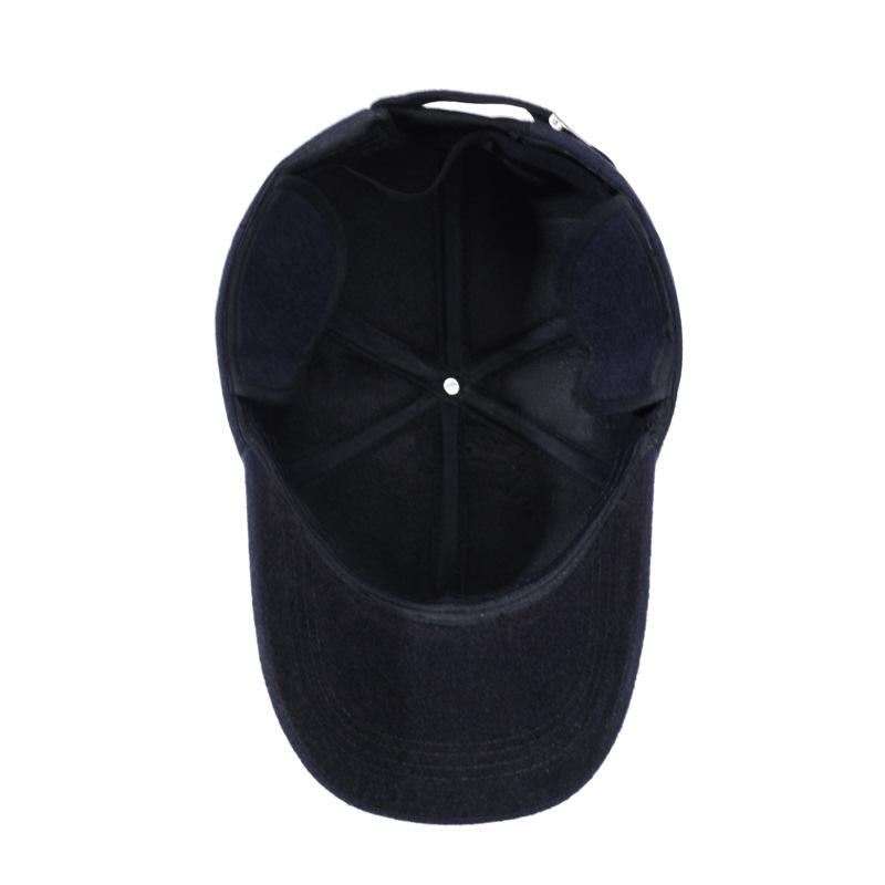 Men's Winter Hat Middle-Aged Hat Thick Warm Ear Protection Baseball Cap Outdoor Cap