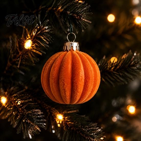 Cemetery Theme Party Accents 9PCS Halloween Ornaments for Tree, Skull/Black Cat/Pumpkin Decorative Balls, Indoor Background Supplies Vintage