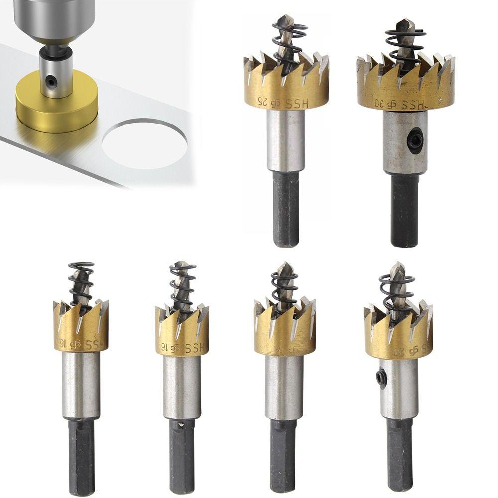 High Speed Steel Hole Saw Circular Hole Drill Bit  Cutting Metal Stainless Steel Iron and Wood