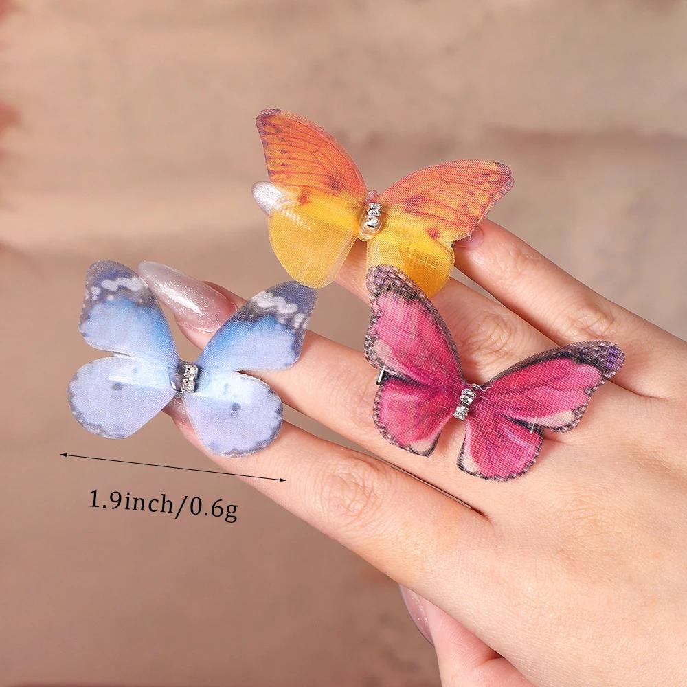 LOVEKIKI Boutique Butterfly HairclipsThat Do Not Hurt Hair Handmade Hairgripes Womens Y2k Headdress Fashion Hair Accessories