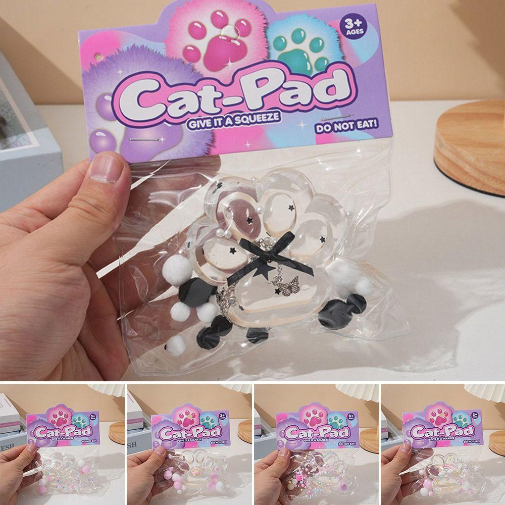 Sticky Squeeze Cat Paw Toys Slow Rising Amethyst Cat Paw Cute Slow Rebound Toy