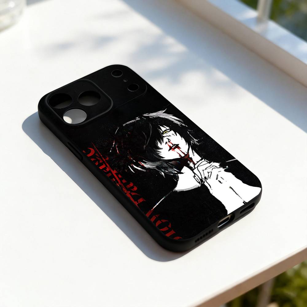 Towa Slow Damage Cool Phone Case For iPhone 17,16,15,14,13,12,11,Pro,Max,Plus,E,SE4,Air,Mini Black Precise Hole Matching