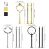 Kit de Hardware para Suporte de Bolo Prático-9 Conjunto Acessórios de Hardware para Bandeja em Camadas Para Suporte de Bolo, Suporte de Hardware para Acessórios de Suporte de Bolo de 3 Camadas