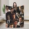 Super Warm Blankets Picnic The Vampire Diaries Stefan Salvatore Throw Blanket Flannel Bedspread For Bedroom Sofa Bed Cover