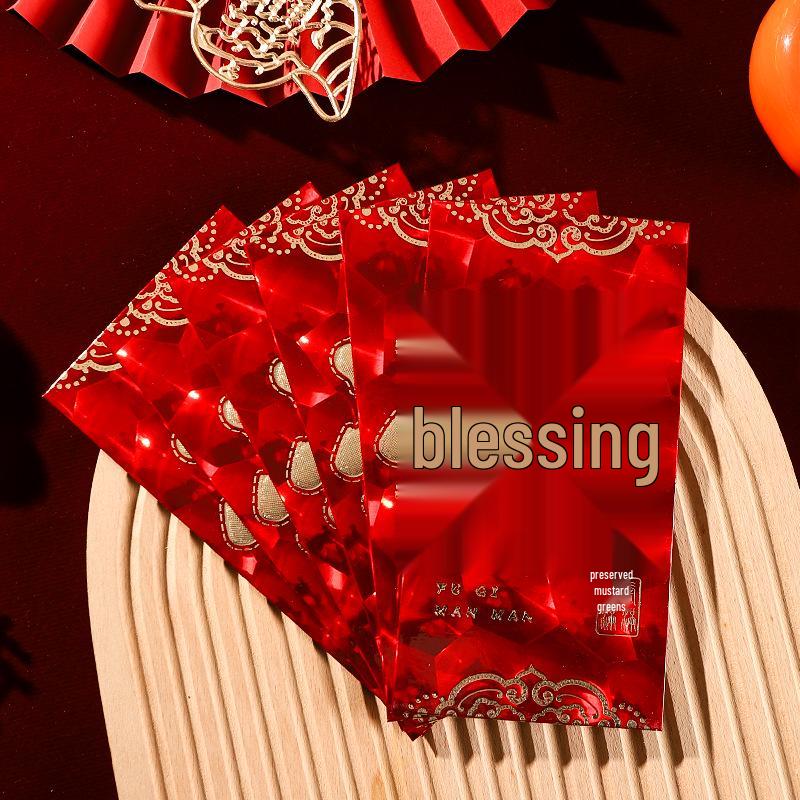 2024 Year of the Dragon Lucky Red Envelopes - High-End New Year Gift for Children and Auspicious Events Pack of 6