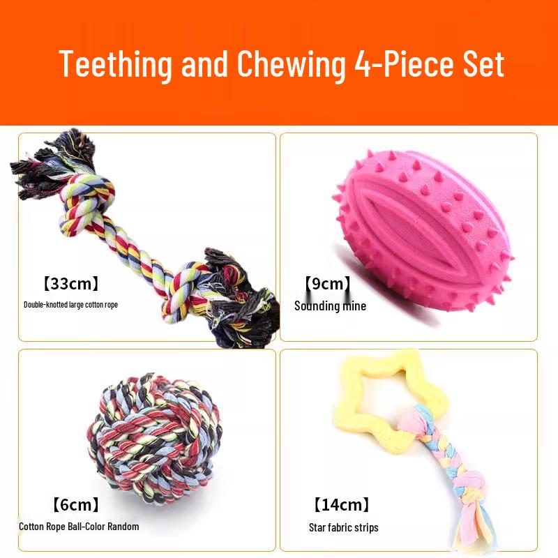Durable Squeaky Dog Toy Set