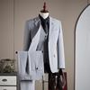 Men's Anti-Wrinkle Slim Fit Business Suit: High-End Formal Wear for Weddings and Engagements.