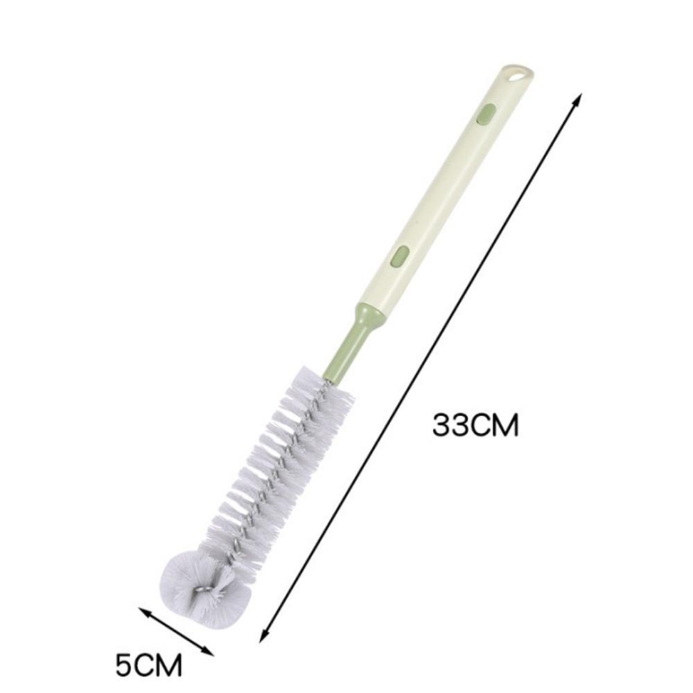 

New Retractable Household Cup Brush Multifunctional Portable Cup Washing Artifact Long Handle Bottle Brush зелений