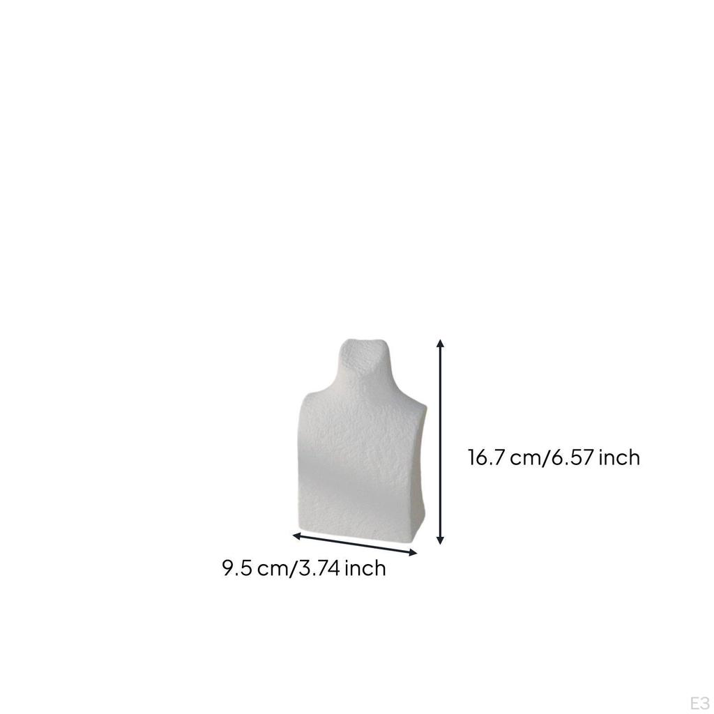 Necklace Display Bust Minimalist Design Elegant Jewelry Mannequin Stand