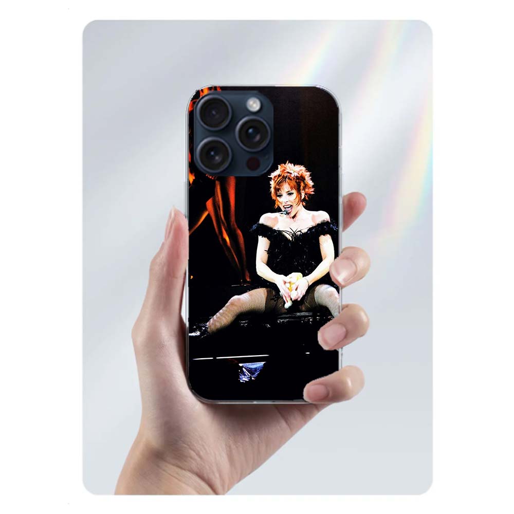 

Mylene Farmer Clear Phone Case For Iphone 17 Air 16 Pro Max 15 Pro 14 Plus 17E 16E 11 13 12 Mini Cover Cases Fundas Cell TPU Cap iPhone 11