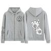 Anime Fullmetal Alchemist Edward Elric Grafica con Cappuccio Uomo Donna Casual con Zip Felpe con Cappuccio Felpa Harajuku Giacca con Zip giacche