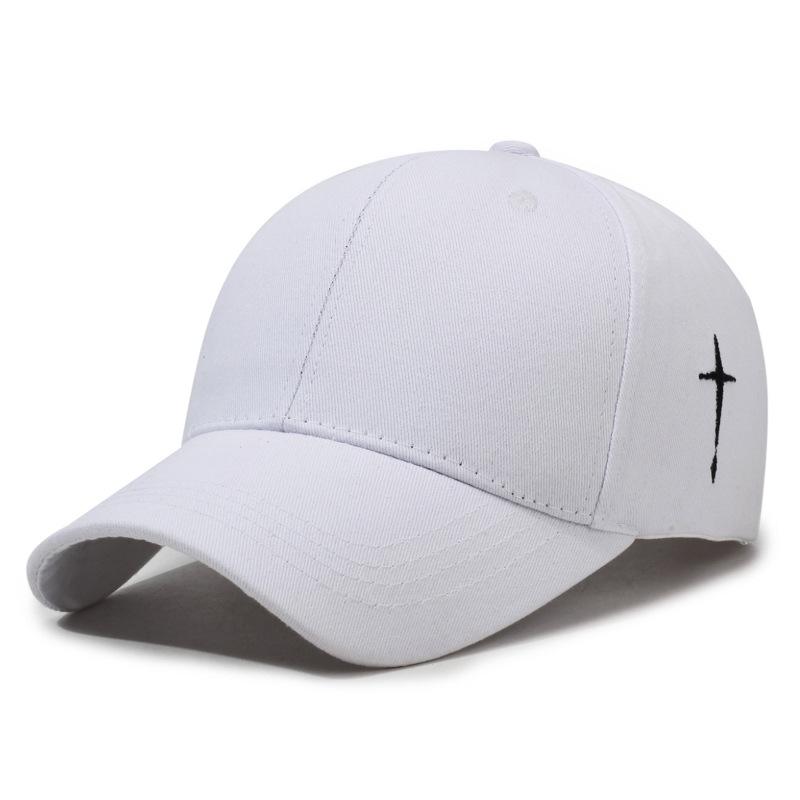 Spring And Autumn Side Embroidery Cross Baseball Cap Casual Versatile Sun Hat Outdoor Men'S And Women'S Sunscreen Hat