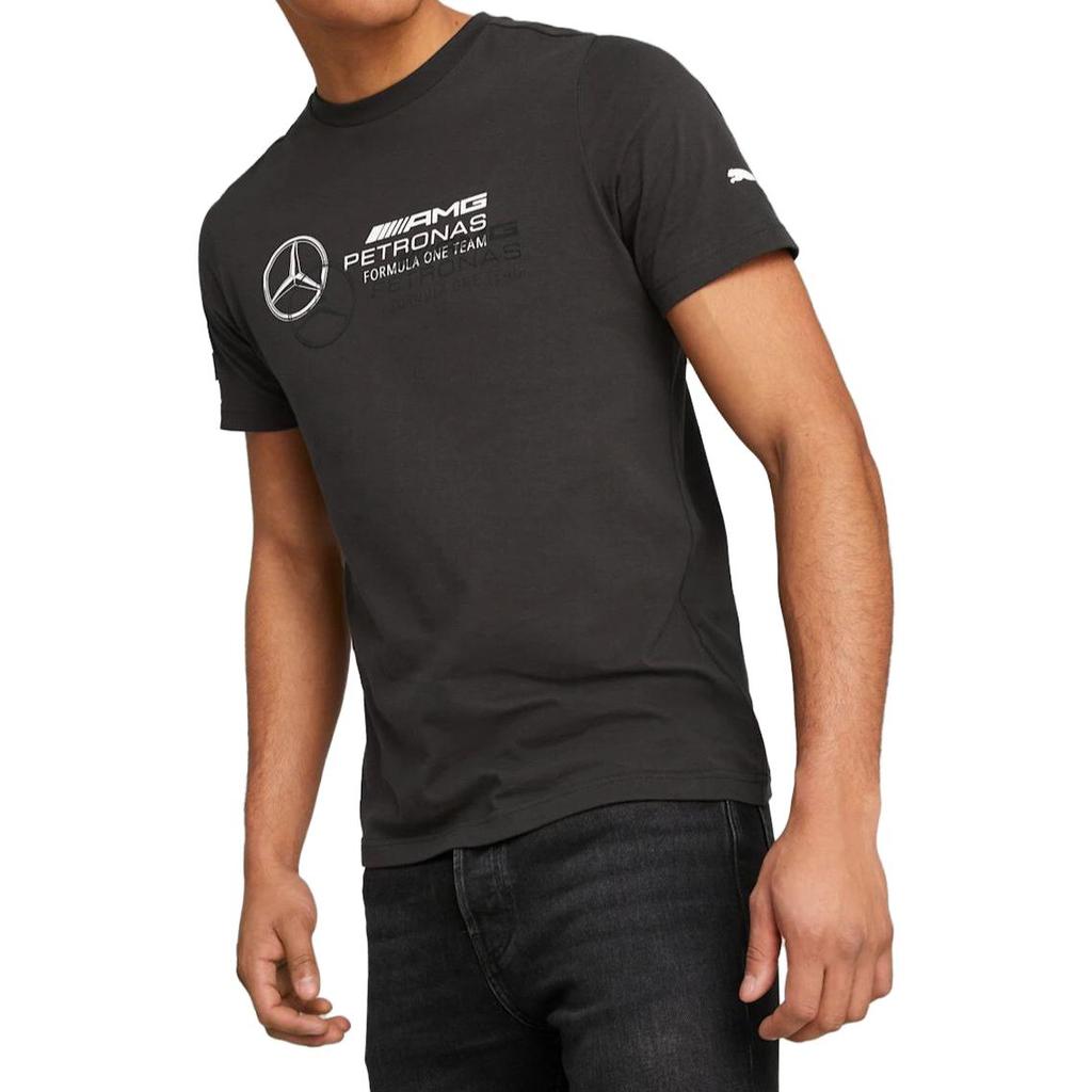 Puma Mapf1 Solid Logo Crew Neck Casual Short Sleeve T-Shirt Men Tops Black 538482-01