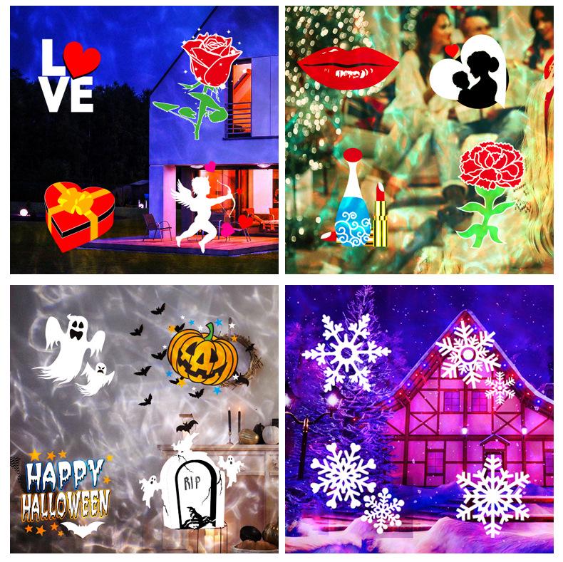 Outdoor Snowflake Projection Lamp for Christmas and Halloween