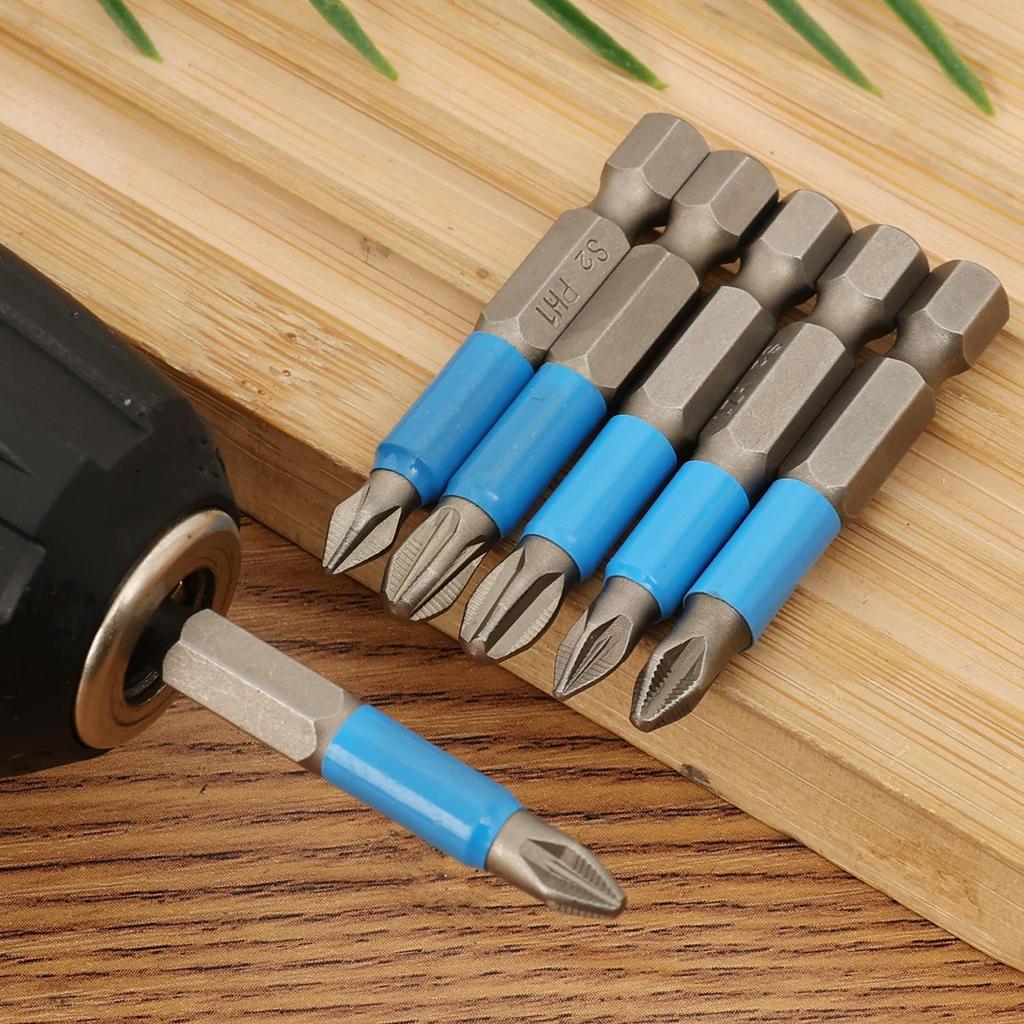 S2 Steel Magnetic Screwdriver Bit 50mm Hex Shank Impact Screw Driver Bits Phillips Electric Screwdriver Drill Bit Power Tools