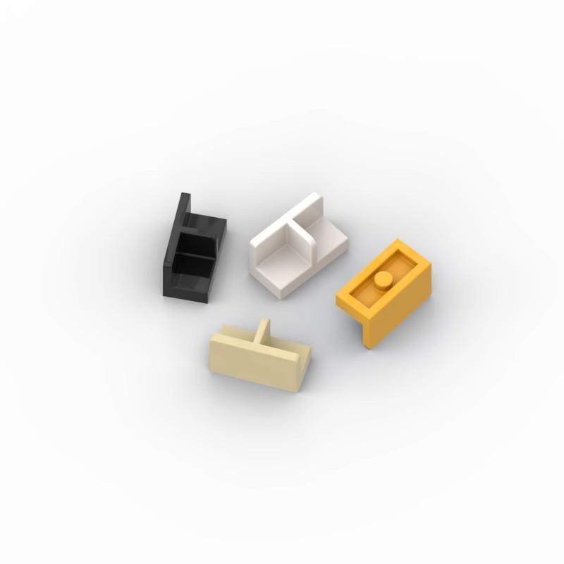 100g/204PCS 93095 Panel 1X2X1 With Round Corners Block Moc Color Compatible with Brick DIY Children's Toy Assembly