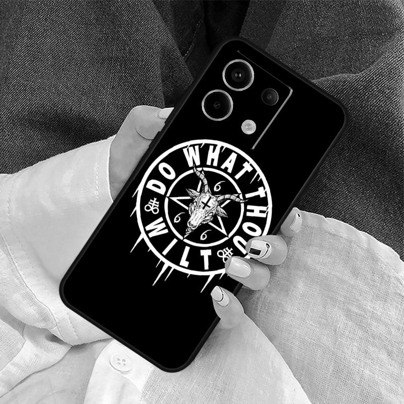 Pentagram 666 Demonic Cover For Xiaomi Redmi Note 13 14 Pro 12 11 9 10 9S 10S 11S 12S Redmi 14C 10C 12C 13C Case