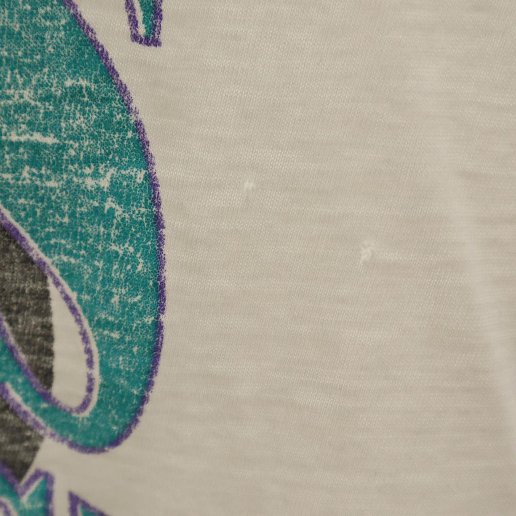 OLD 80s 90s Short sleeve Single stitched printed logo T-shirt white Men's Used