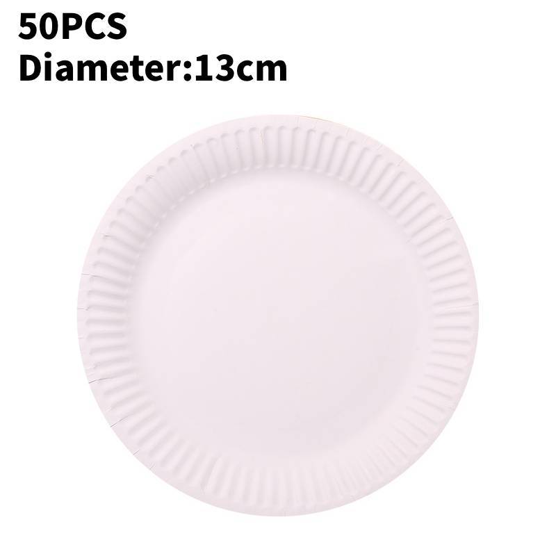 Disposable Paper Plate Set For Kid Diy Craft Art Activities With Round Shape For Classroom Use