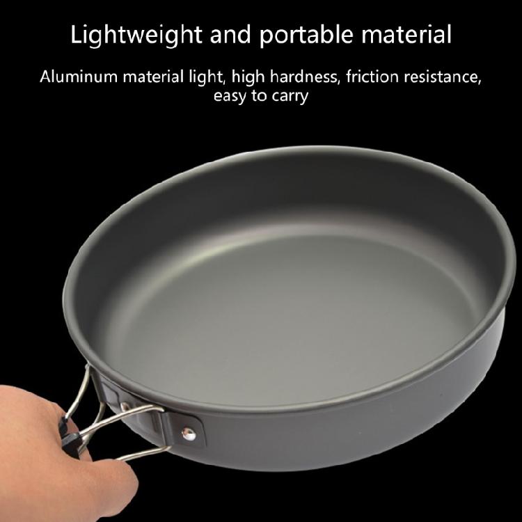 Frying Pan Non-stick Skillets Cookware Outdoor Cooking Pan with Storage Pouch
