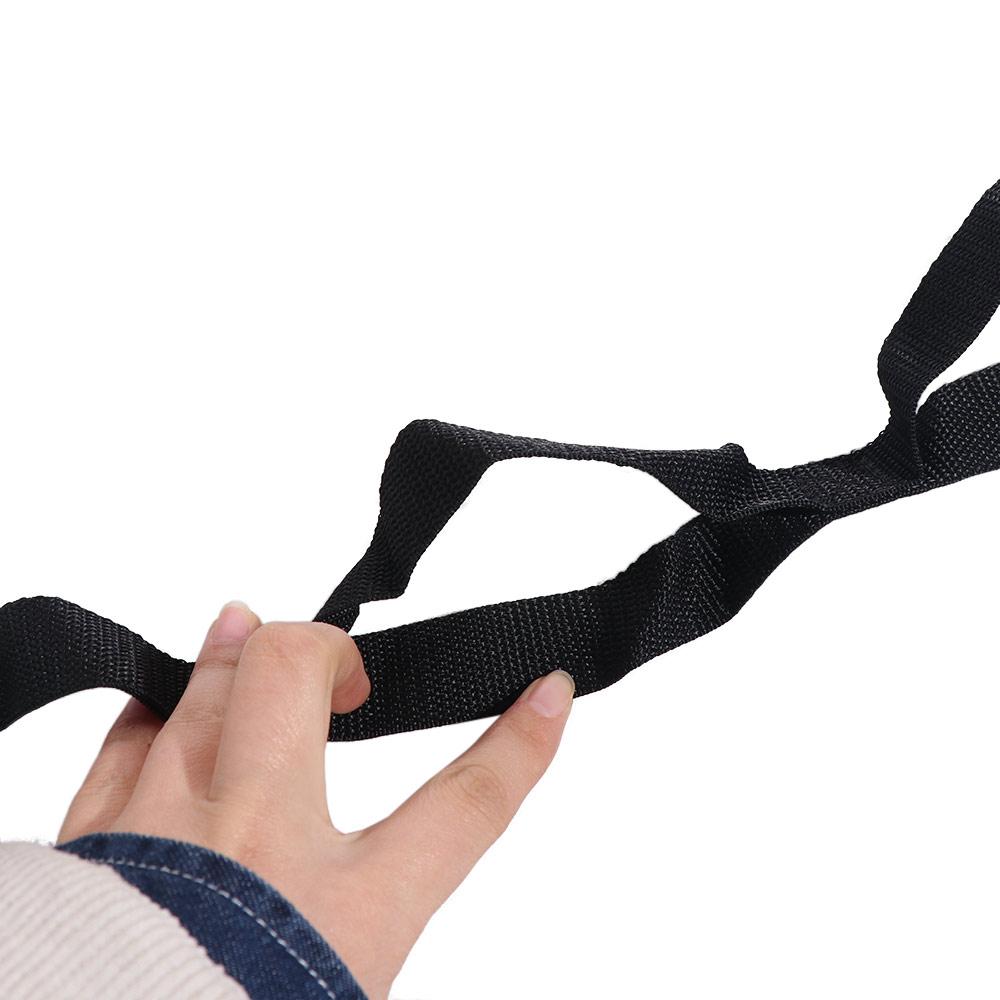 Adjustable Yoga Stretch Band 10 Loops Durable Non-Elastic Stretch Straps Comfortable Multi-Section Yoga Resistance Band