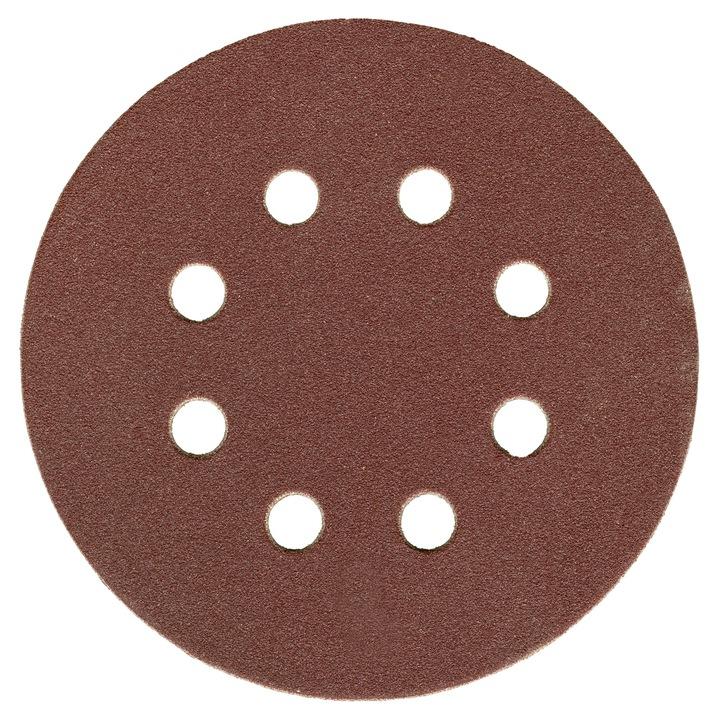 Dedra Abrasive Discs With Holes 180 120 5 Pcs