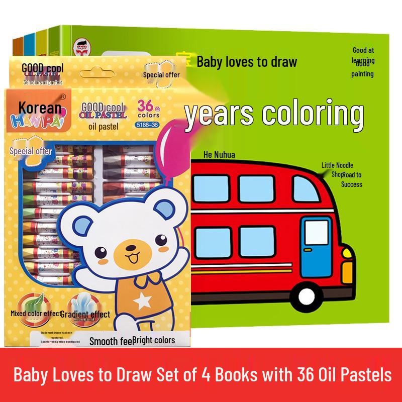 Kids' Coloring and Drawing Book Set: Doodle & Paint for Kindergarten